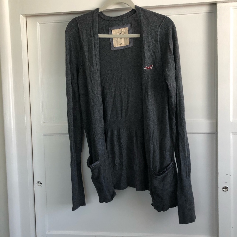 Grey Hollister Cardigan